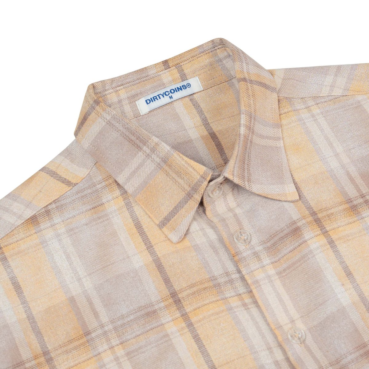 DIRTYCOINS Flannel Rope Script Embroidery Jacket