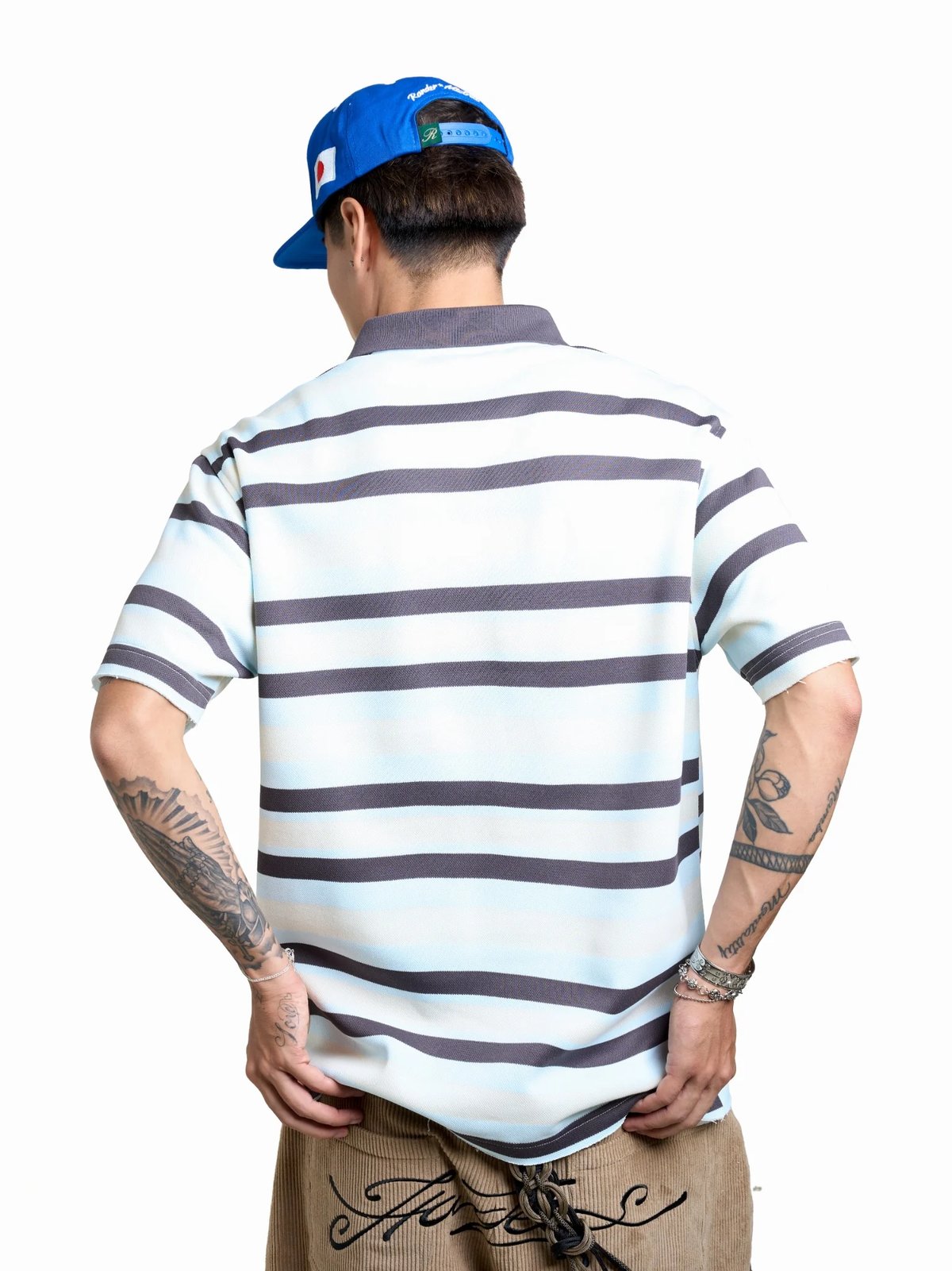 HADES Drift Striped Polo Shirt
