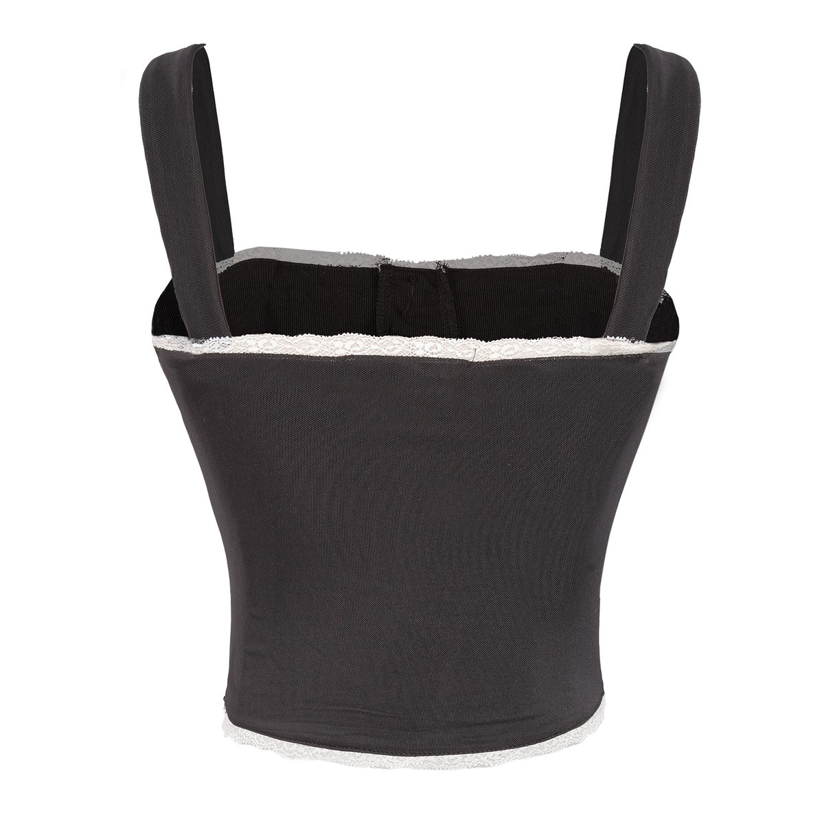 SISTERS Fannie Corset Style Croptop with Lace Trim