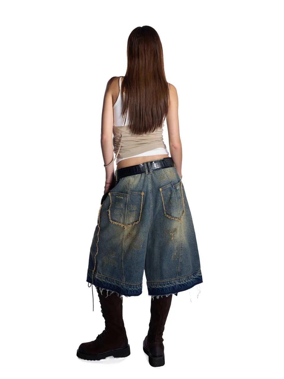 HADES Groovy Wash Denim Shorts