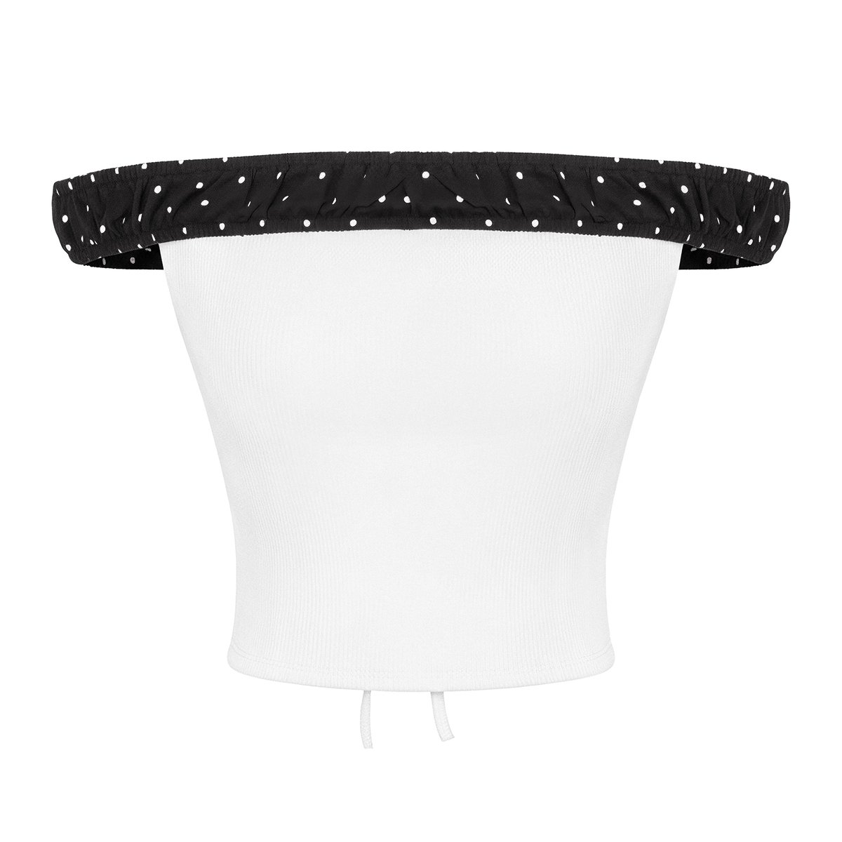 DKMV Jethro Polka Dot Off-shoulder Top 點點露肩短版上衣