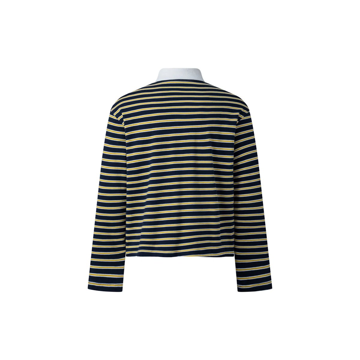 PUSH PUSH Rugby Striped Long Sleeve Polo Shirt
