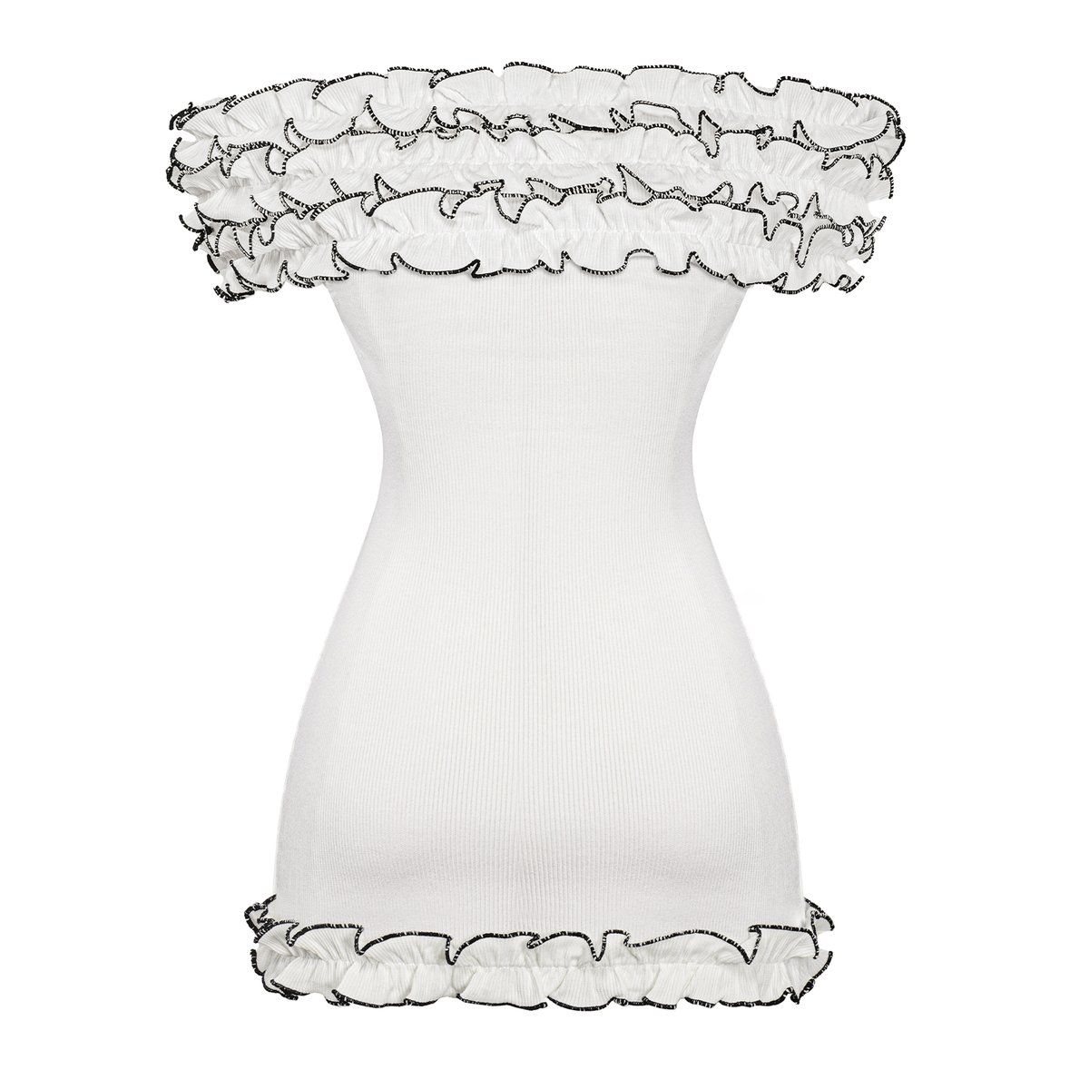 SISTERS Charmy Off-shoulder Ruffle Bodycon Mini Dress