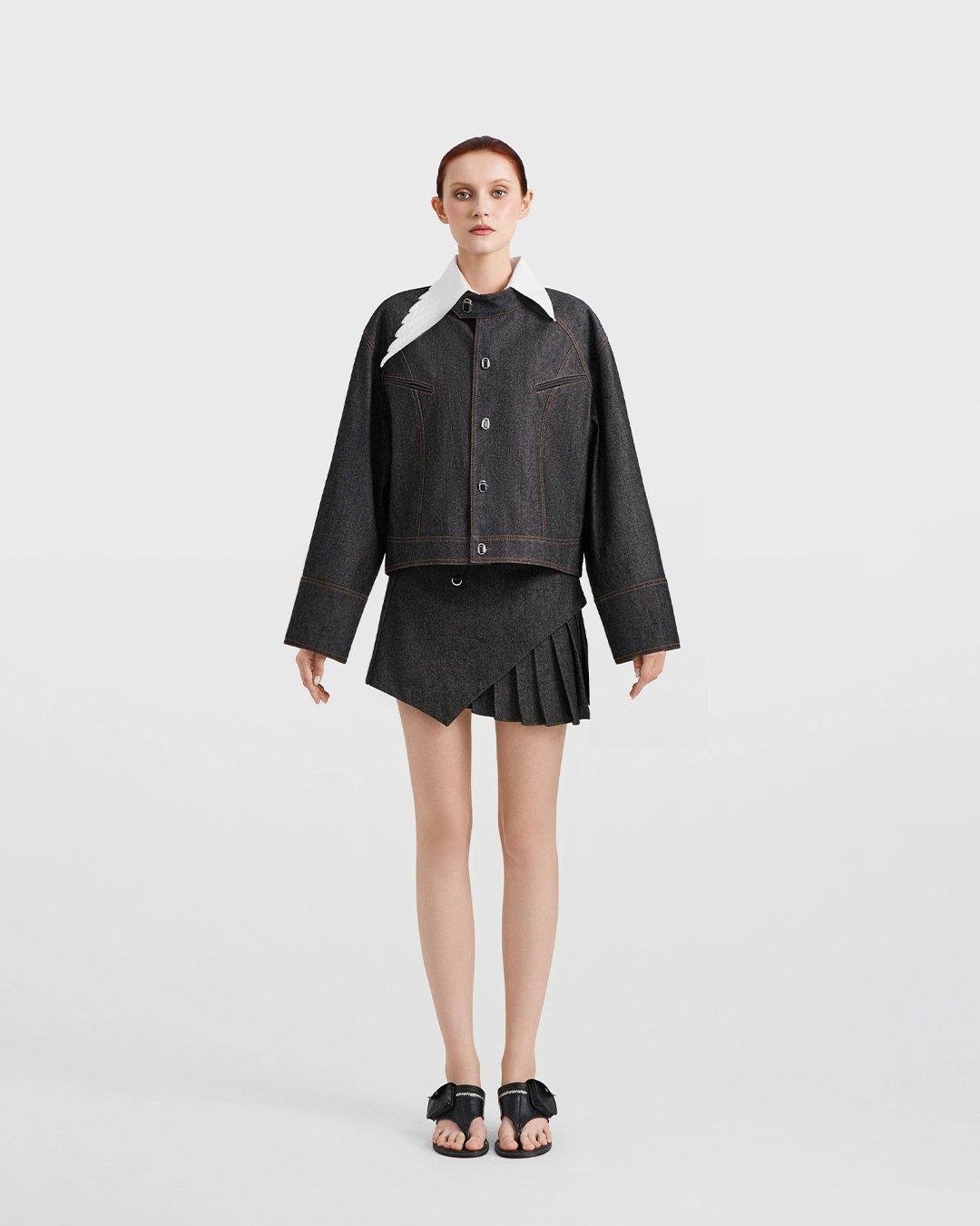 DEAR JOSÉ THE RAVEN Denim Cropped Jacket