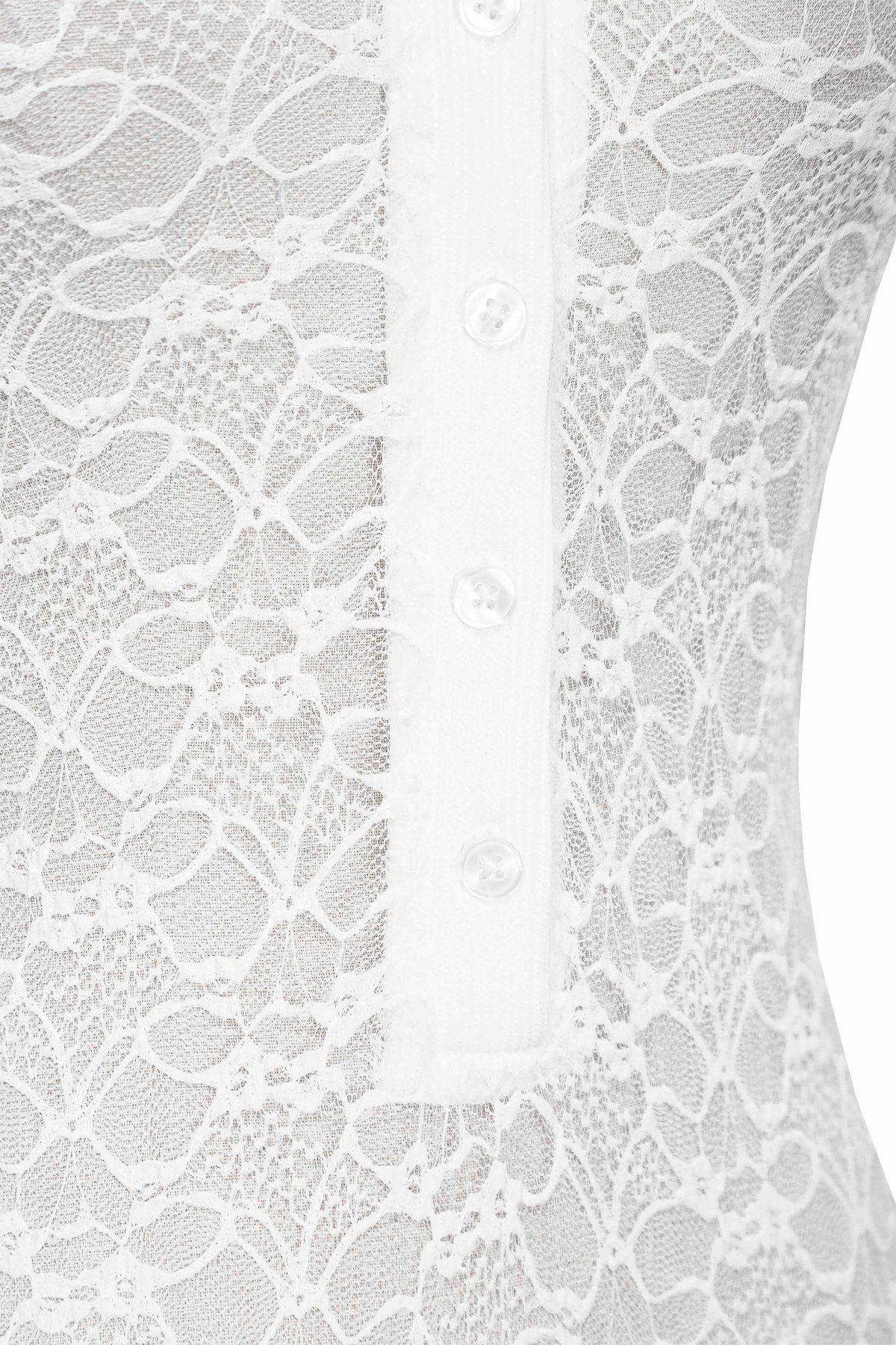 SISTERS Basil Sheer Lace Bodycon Mini Dress - White