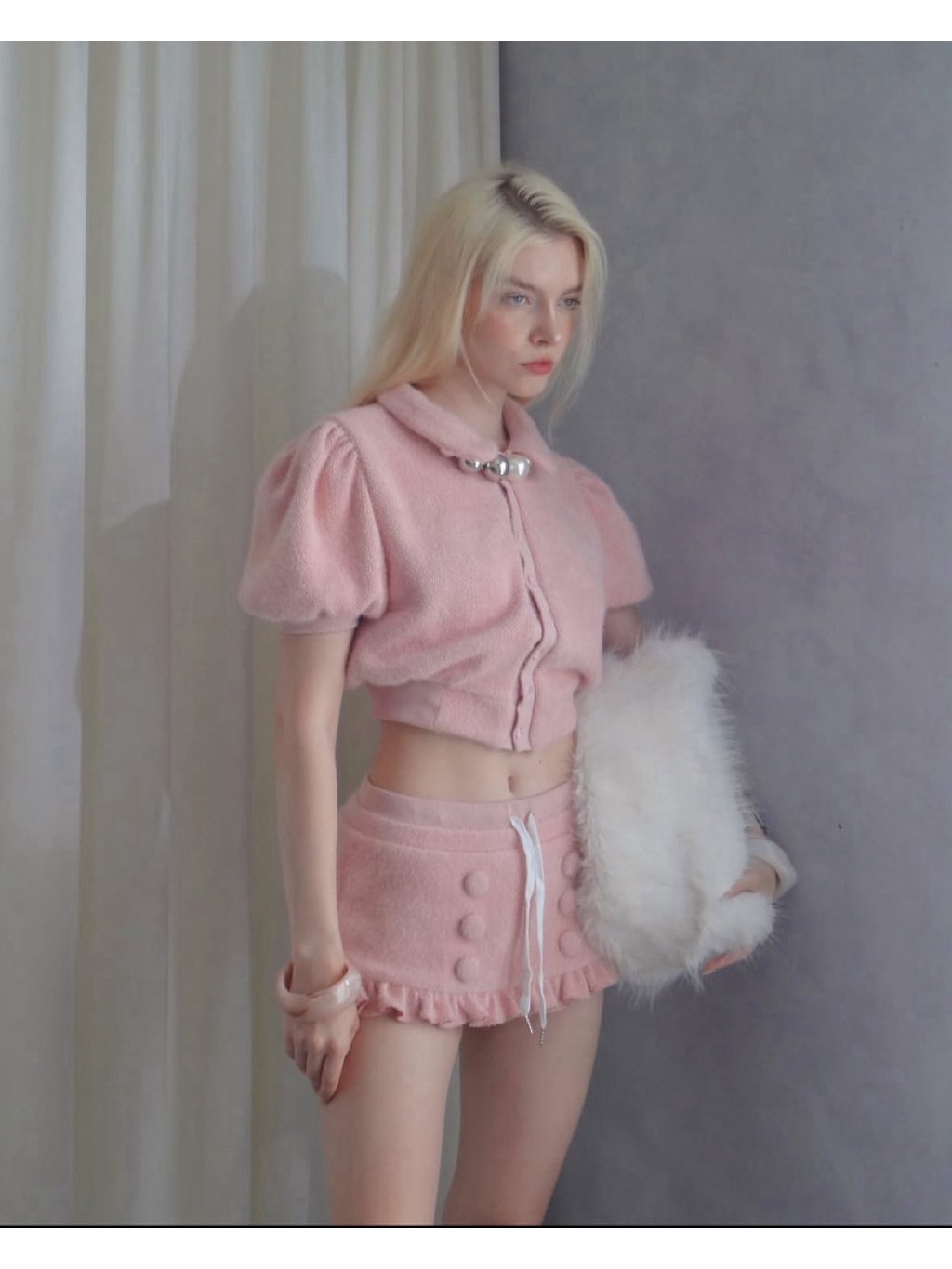 Letitia Pink Pixie Set 粉色可愛風兩件套