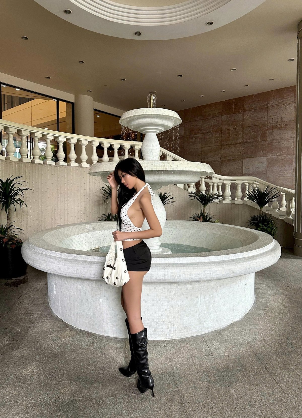 KILL SYSTEM Jayne Polka Dot Halter Top 背部露背綁帶上衣