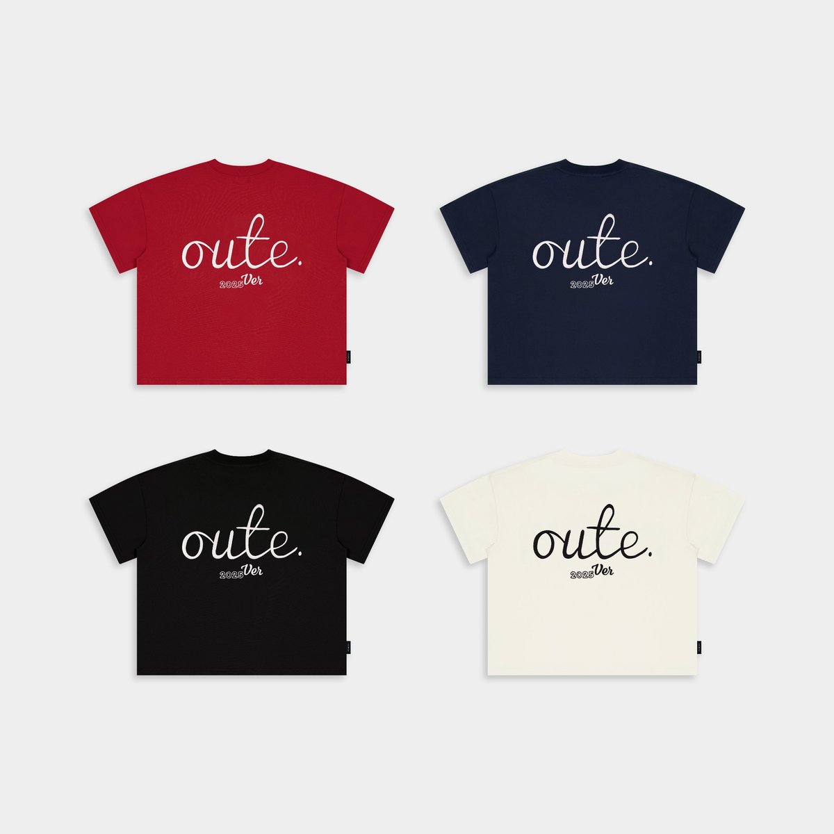 OUTERITY Boxy 立體刺繡 T-shirt Oute 280gsm