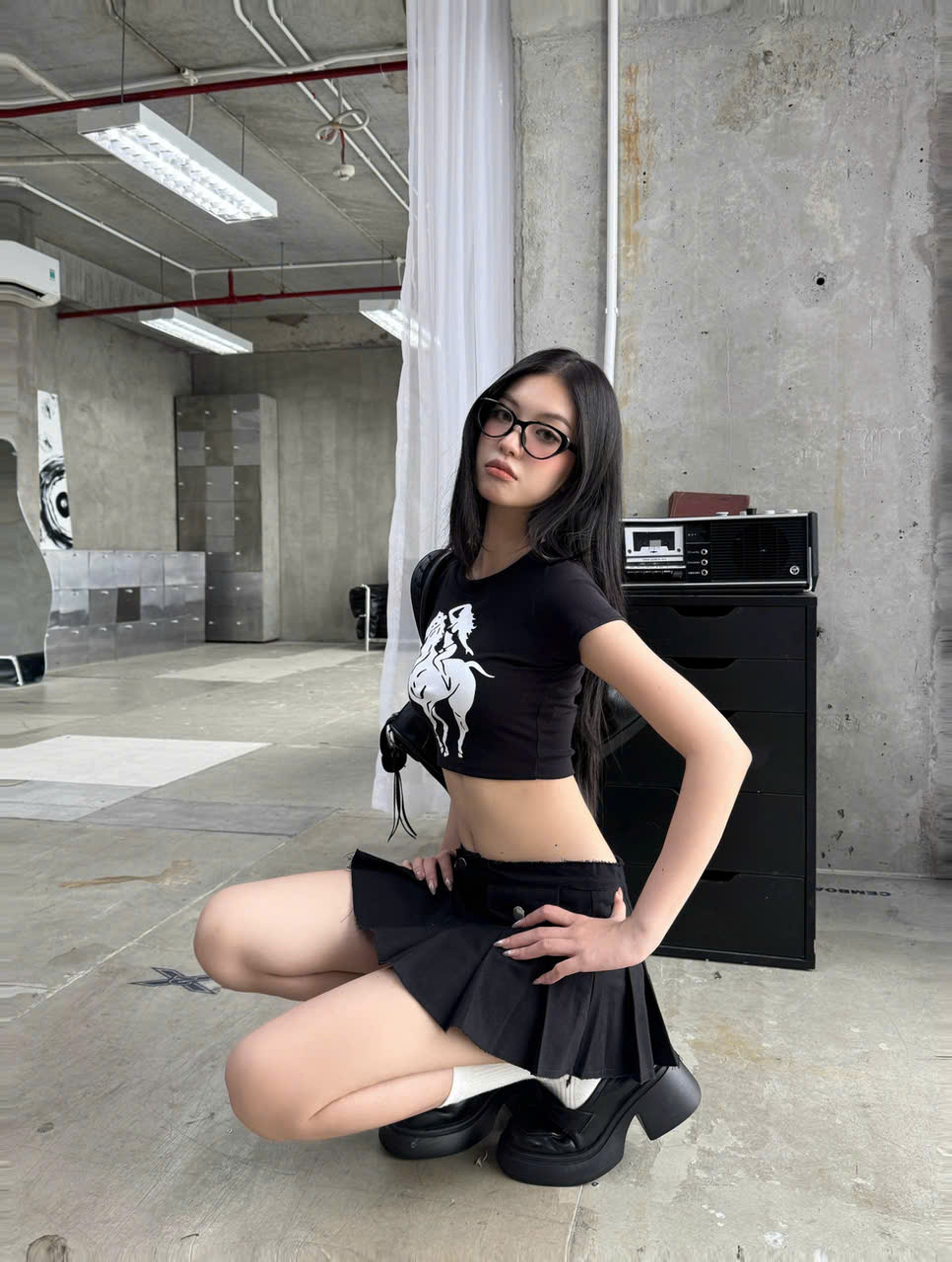 KILL SYSTEM ZEN 寬版短版圖案 T-shirt Babytee