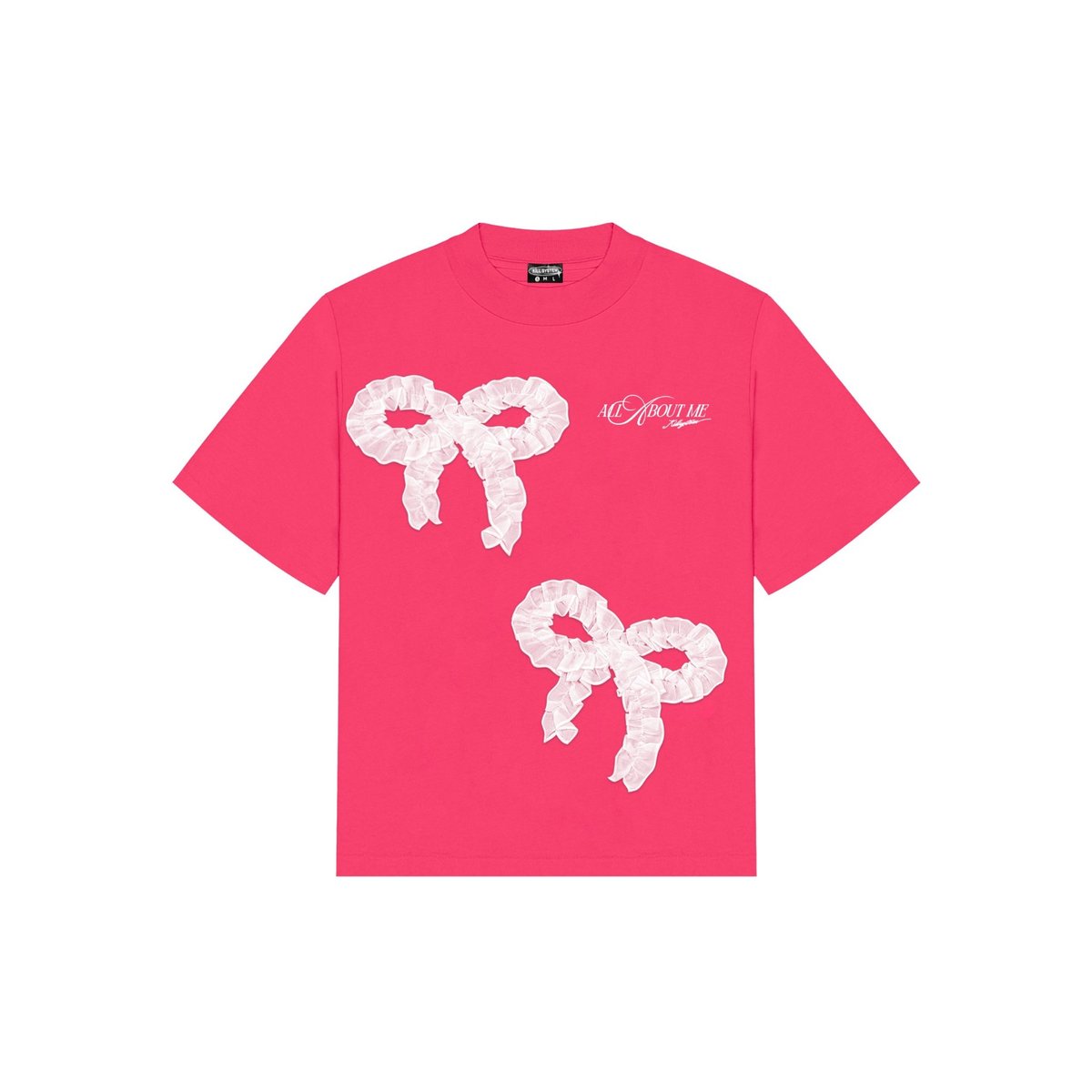 KILL SYSTEM OKAY Oversized Bow Graphic T-Shirt