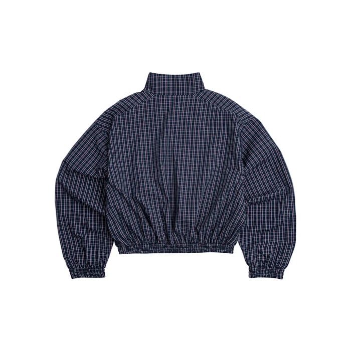 PUSH PUSH Gingham 條紋拉鍊外套