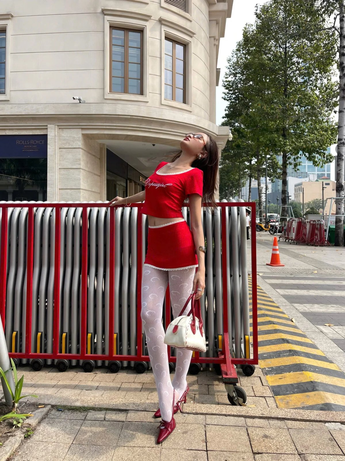 DEPASS Degirl Red Mini Skirt