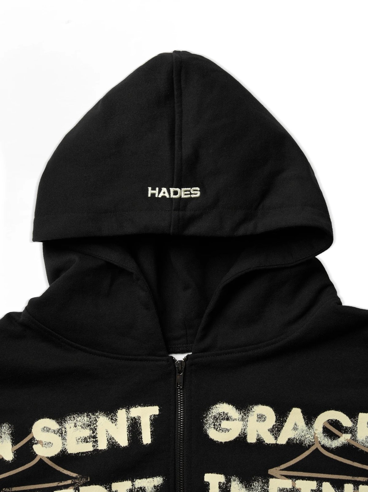 HADES Heavens Call Zip-Up Hoodie - Black