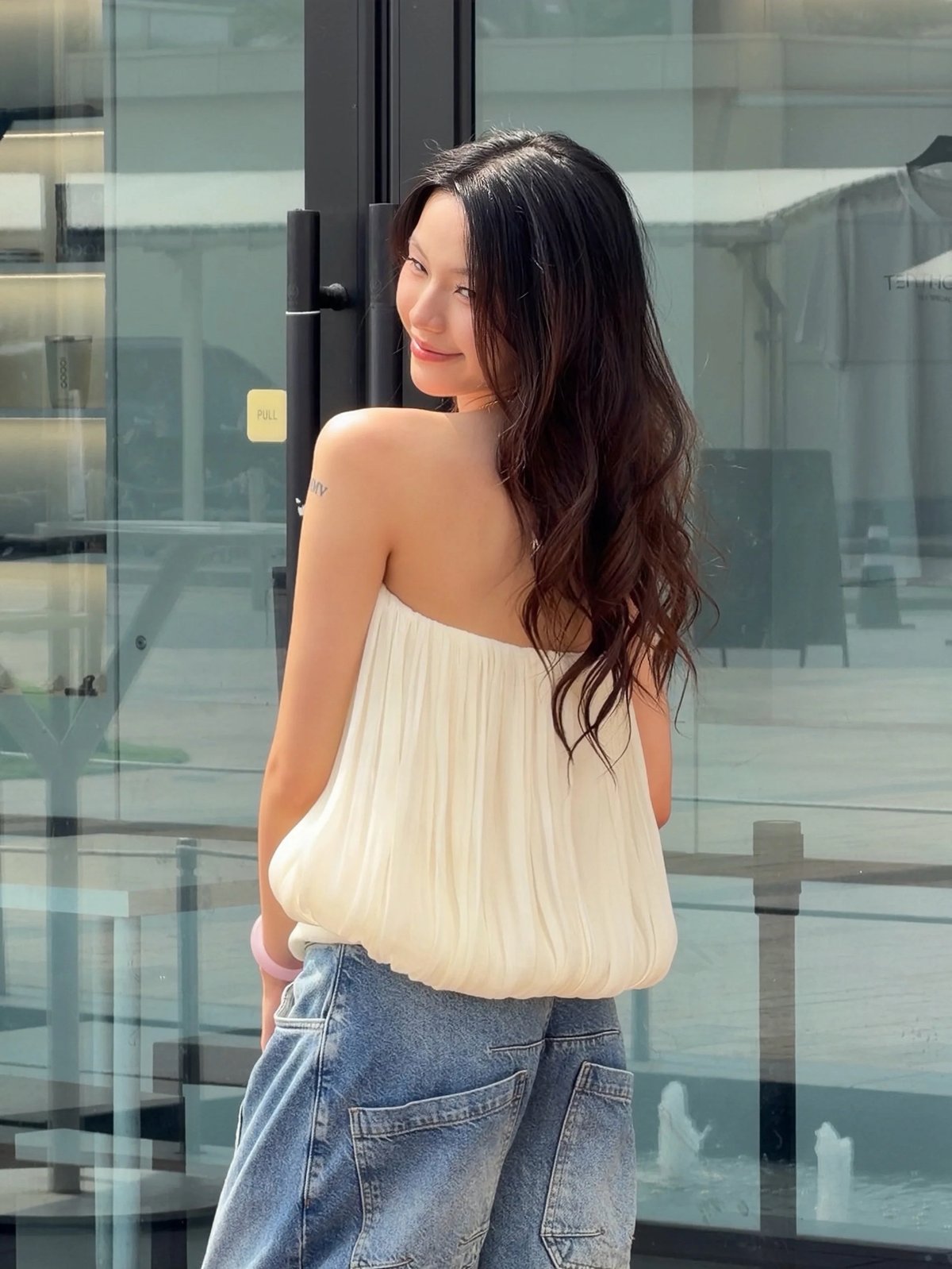 Sugar Crush Sera 2-in-1 Shimmer Organza Tube Top & Mini Bubble Skirt