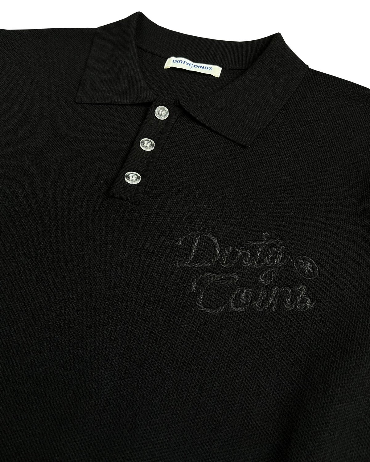 DIRTYCOINS Rope Embroidery 刺繡針織 Polo 衫