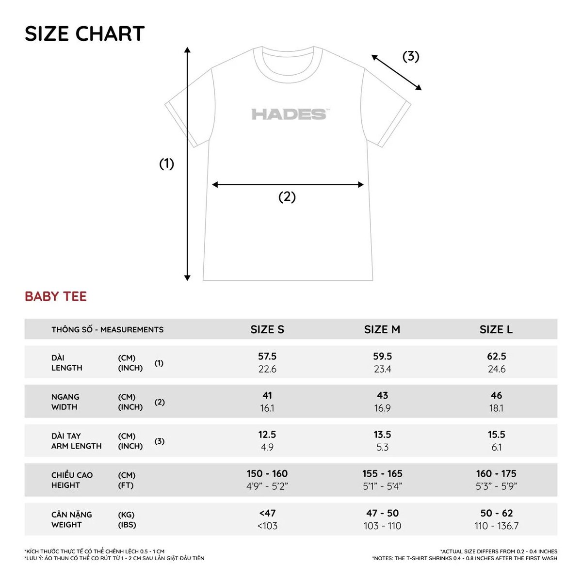HADES ARCHIVE Baby Tee - Red