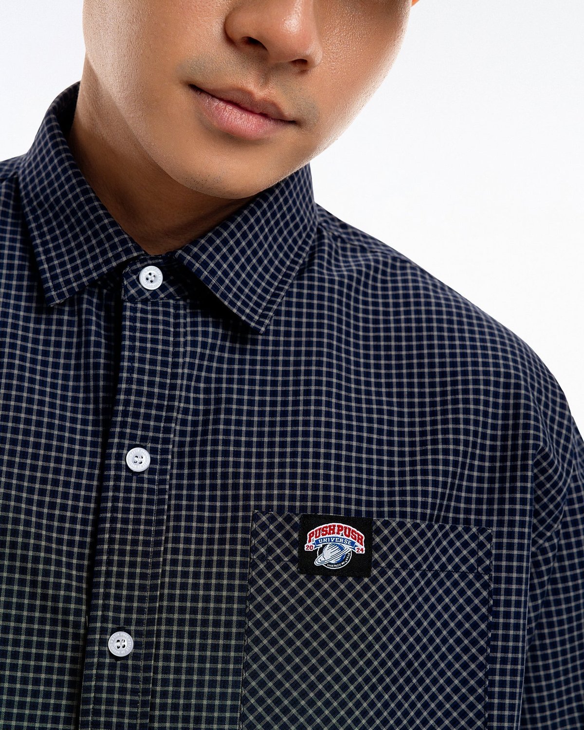 PUSH PUSH Gingham Oversized Boxy Shirt
