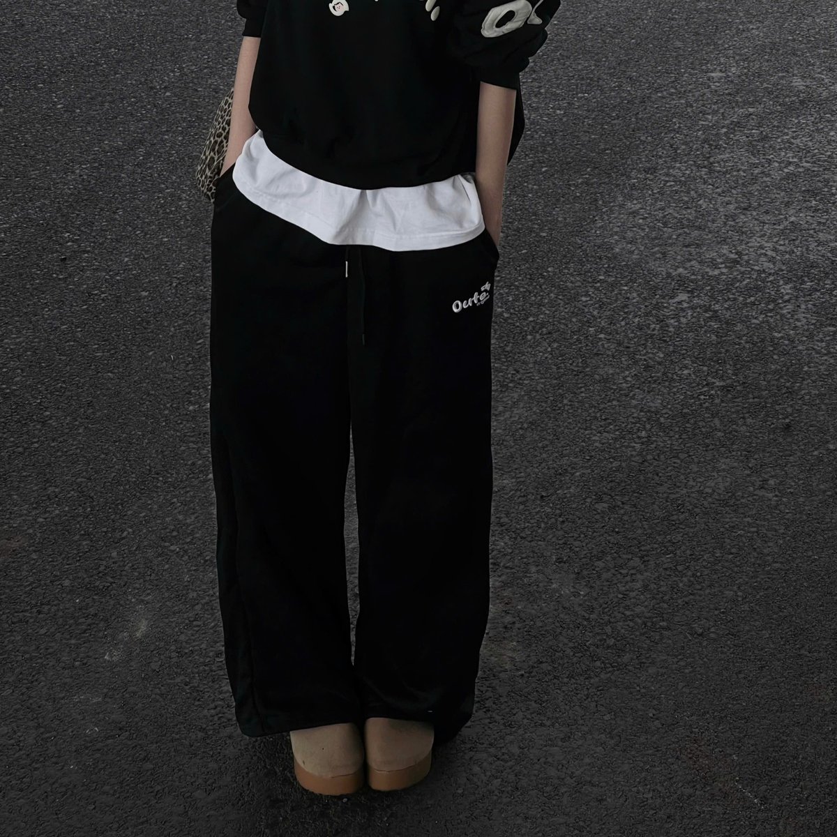 OUTERITY Outestu Wide Leg Fleece Sweatpants