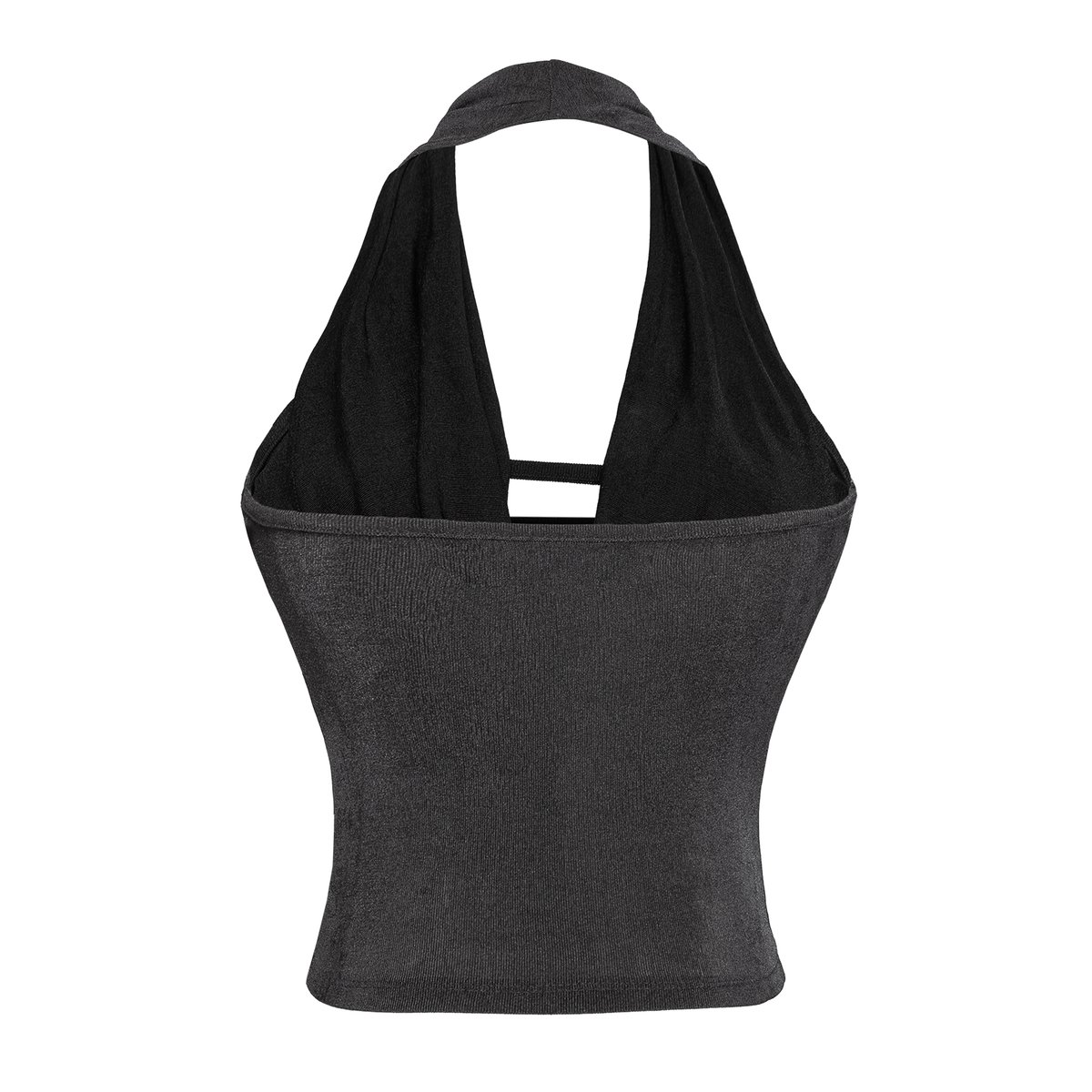 SISTERS Chelsea Draped Halter Neck Lace-up Croptop