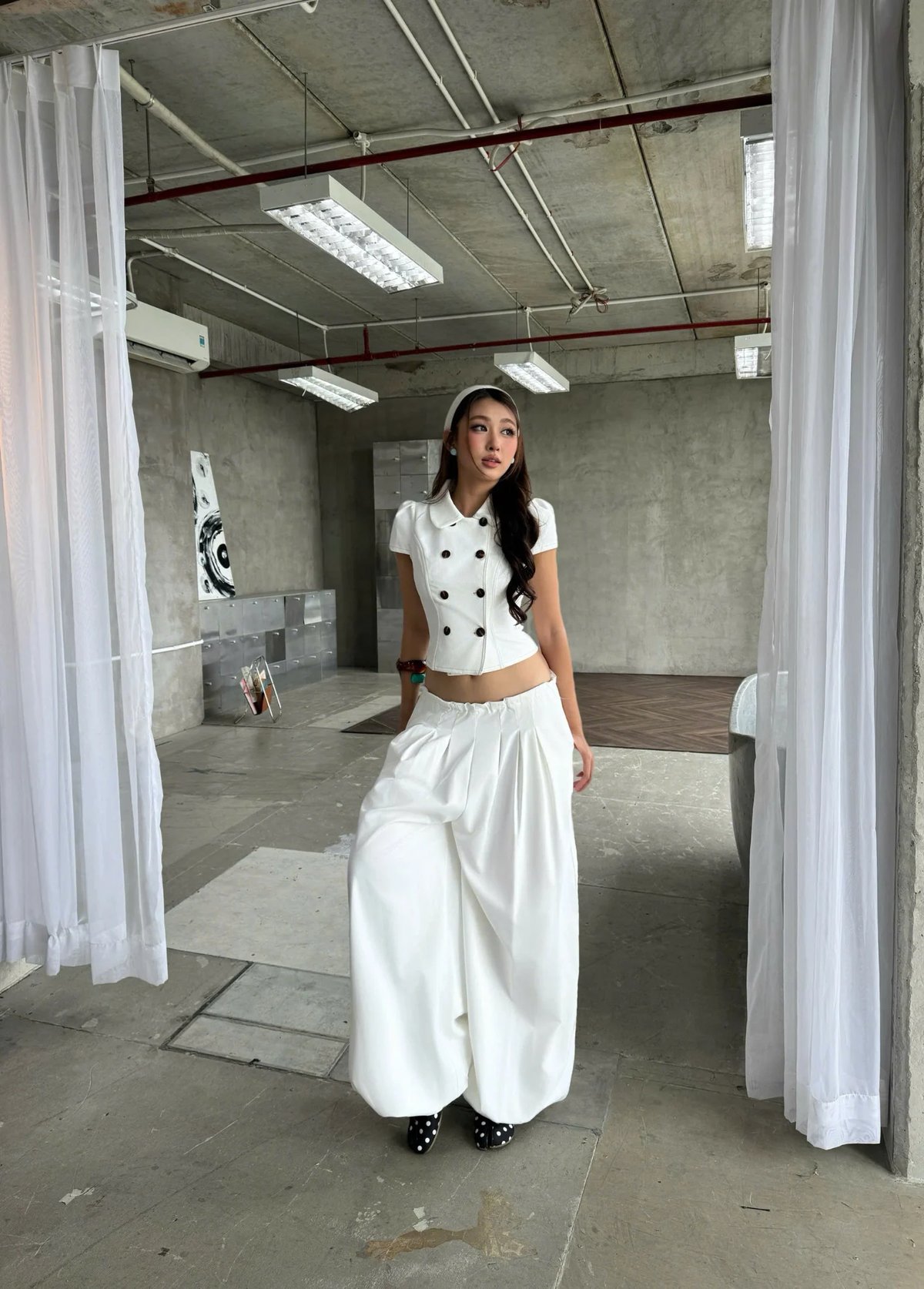 KILL SYSTEM KOKO BAY Wide Leg Elastic Waist Pants