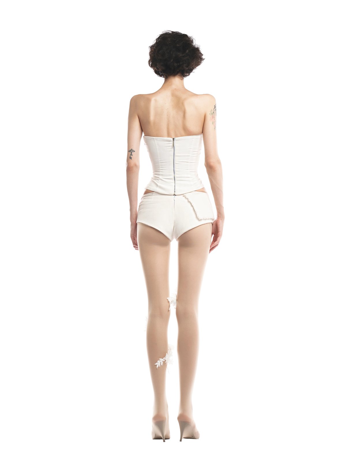 HUELLEYROSE Briar Corset Top 束身胸衣上衣 - 白色