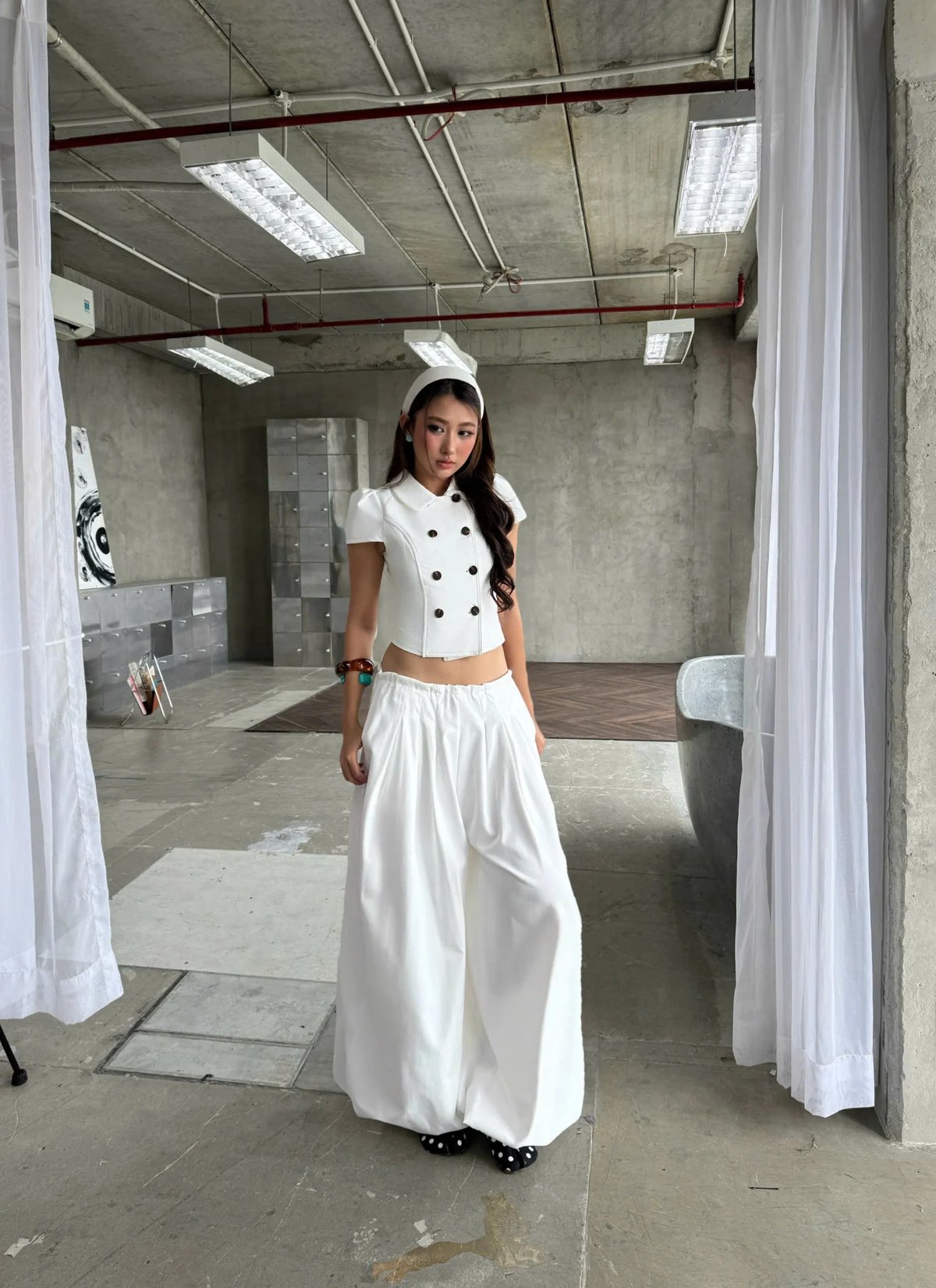 KILL SYSTEM KOKO BAY Wide Leg Elastic Waist Pants