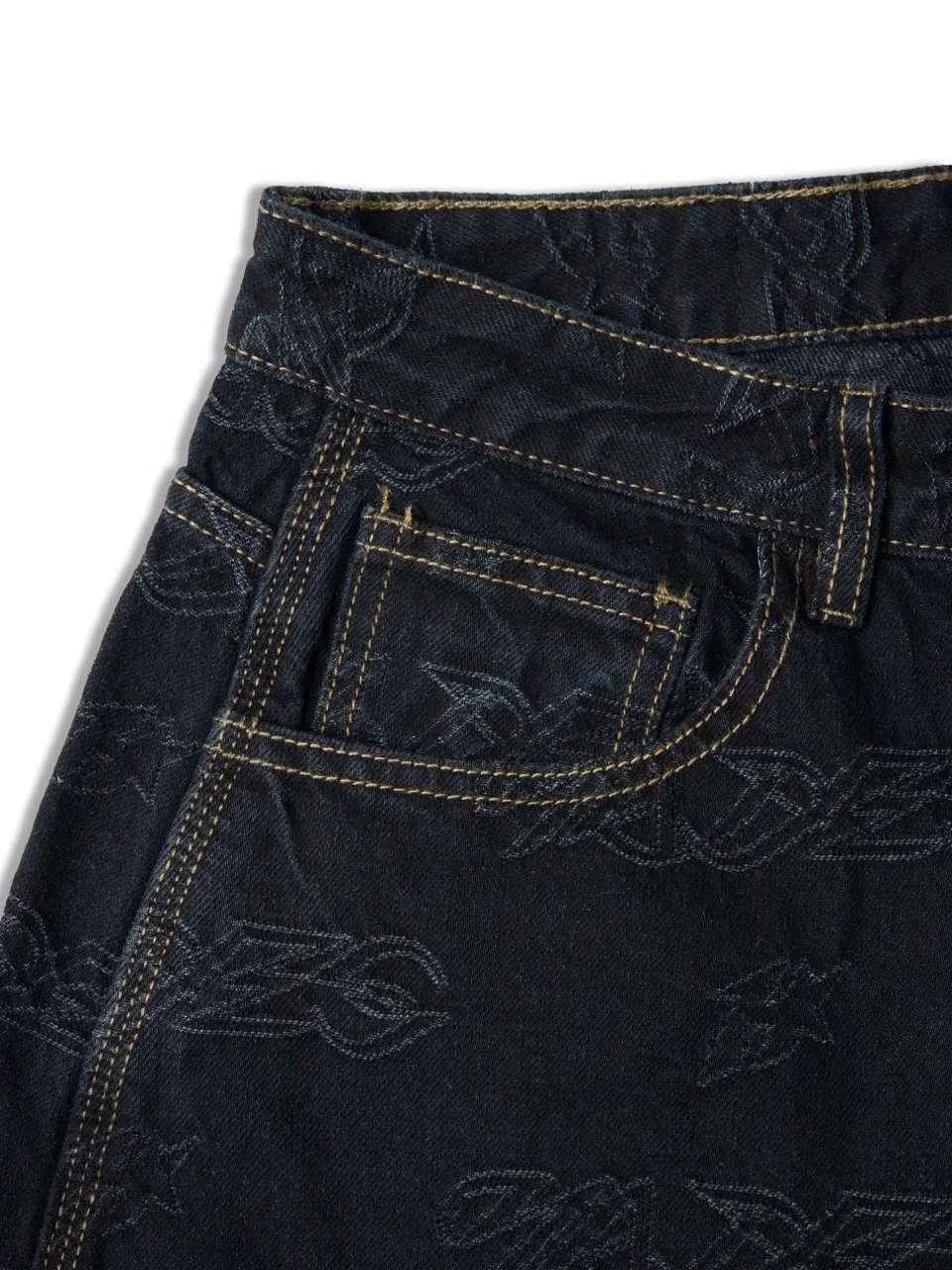 HADES Repeat Script Loose Fit Jeans