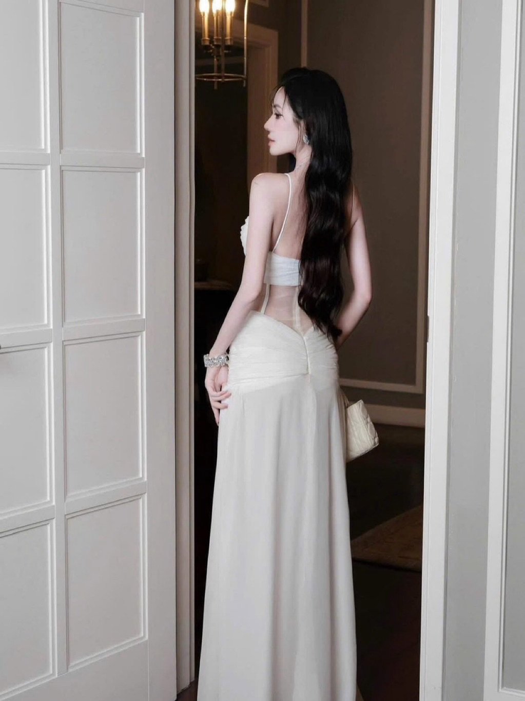 CHOUCHOU Veda Corset Style Maxi Dress