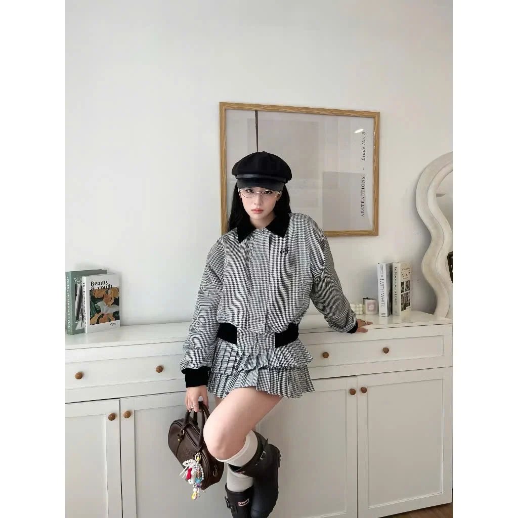 KILL SYSTEM KYOMI 格紋棒球外套
