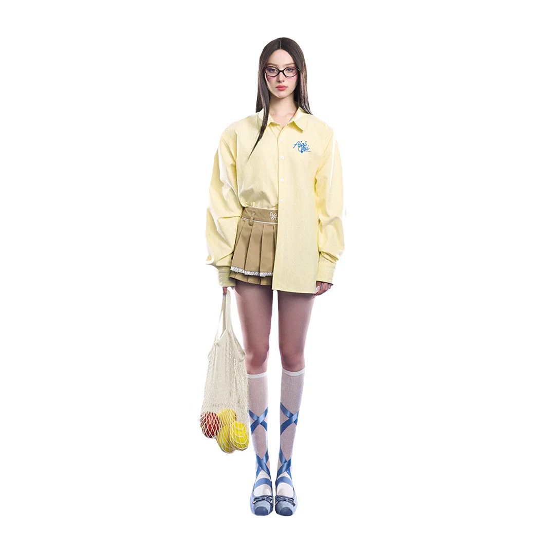 AIAI OFFICIAL MID-SUMMER Striped Oxford Oversize 襯衫
