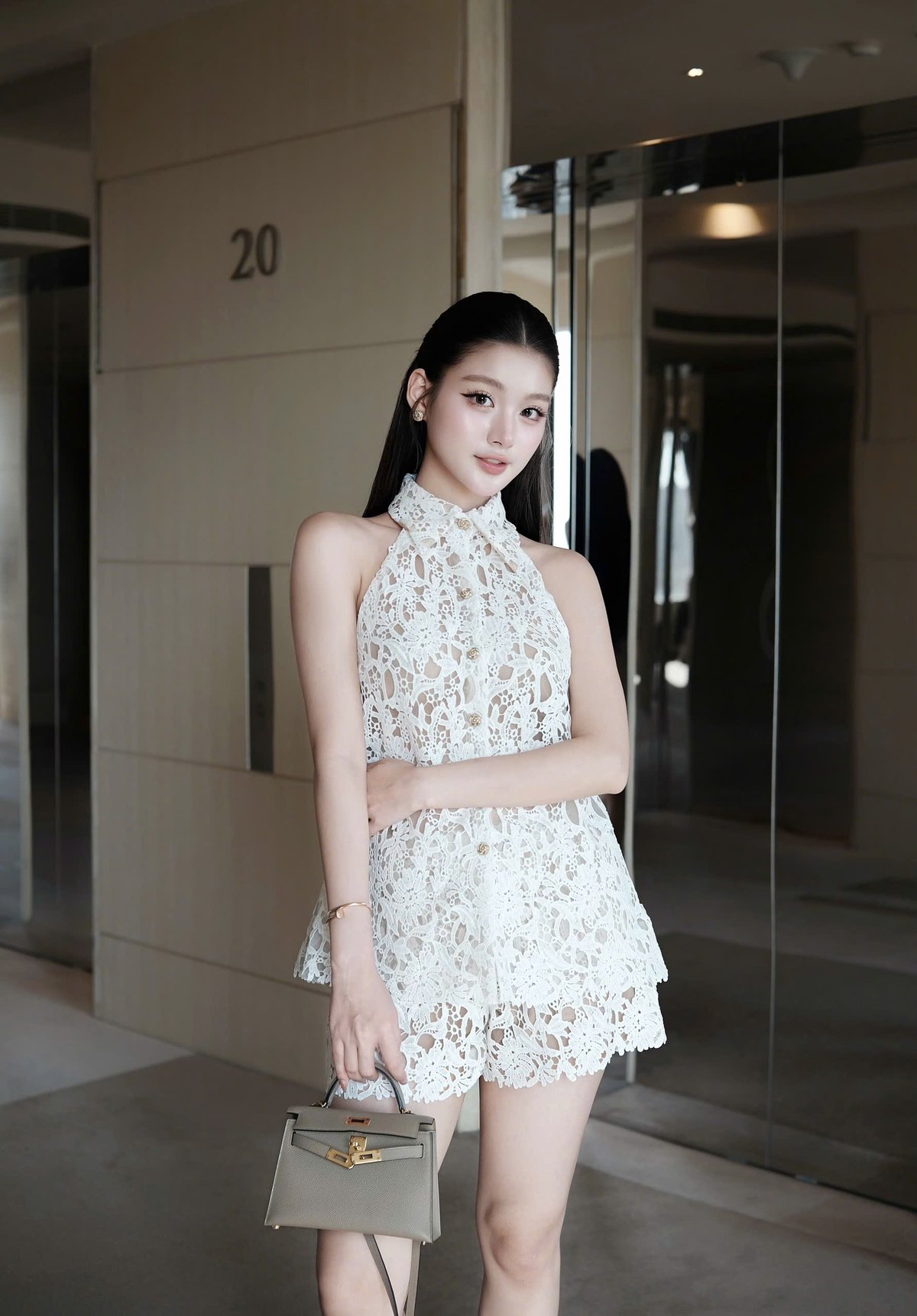 CHOU CHOU 蕾絲短褲套裝