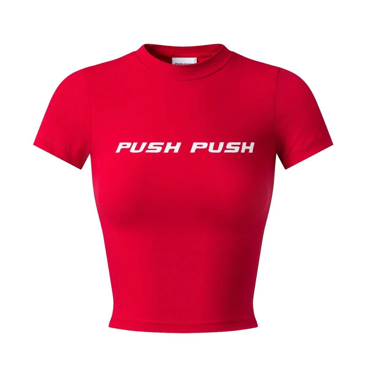 PUSH PUSH PWR BABY TEE Cropped Slim Fit T-Shirt