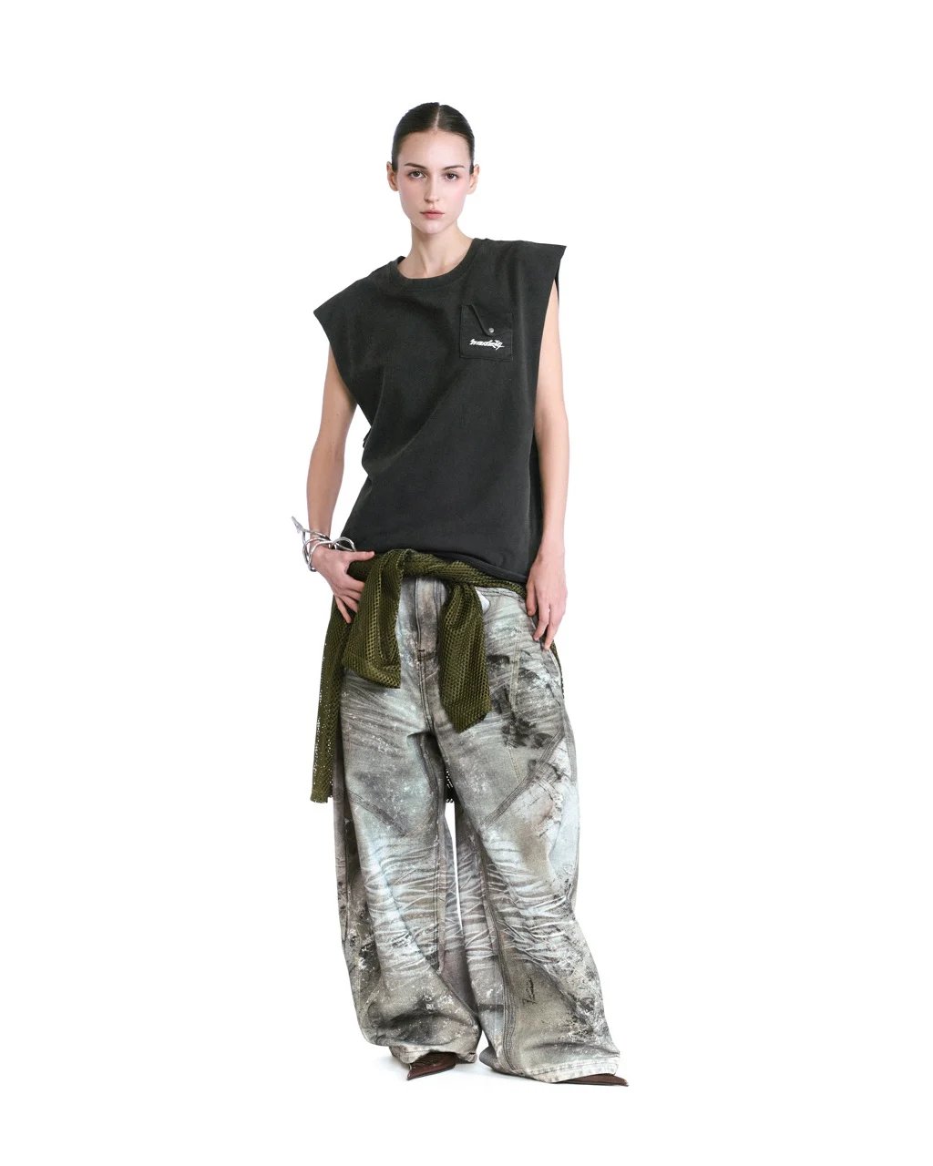 HADES Stonewash Tank Top - Black