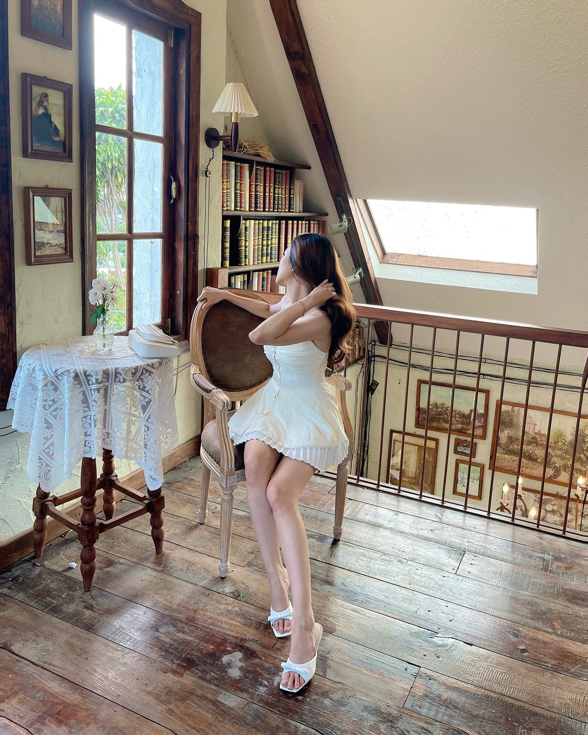 REDBEAN Angeline Button-Up Embroidered Camisole Top