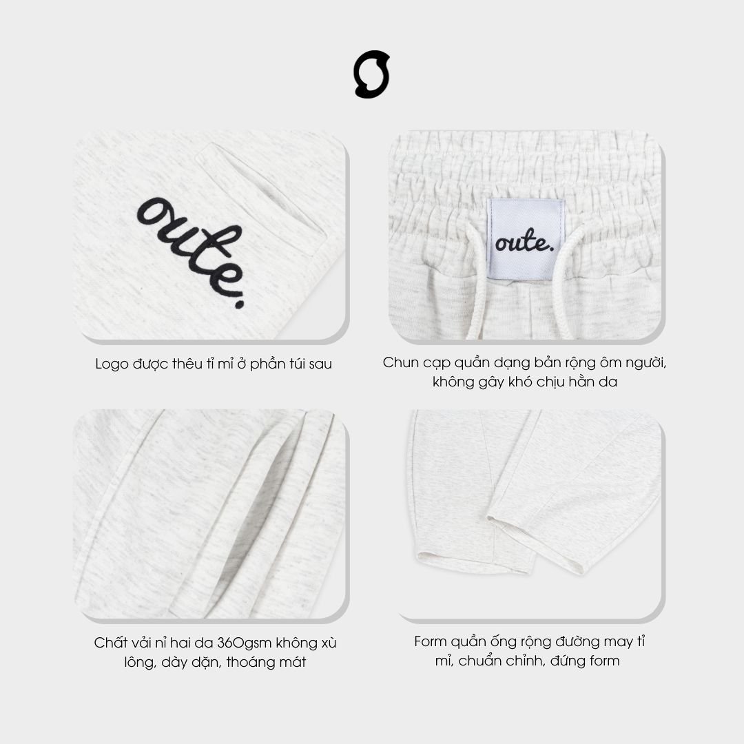 OUTERITY Classic 經典厚款寬褲 360gsm 雙面毛圈布長褲