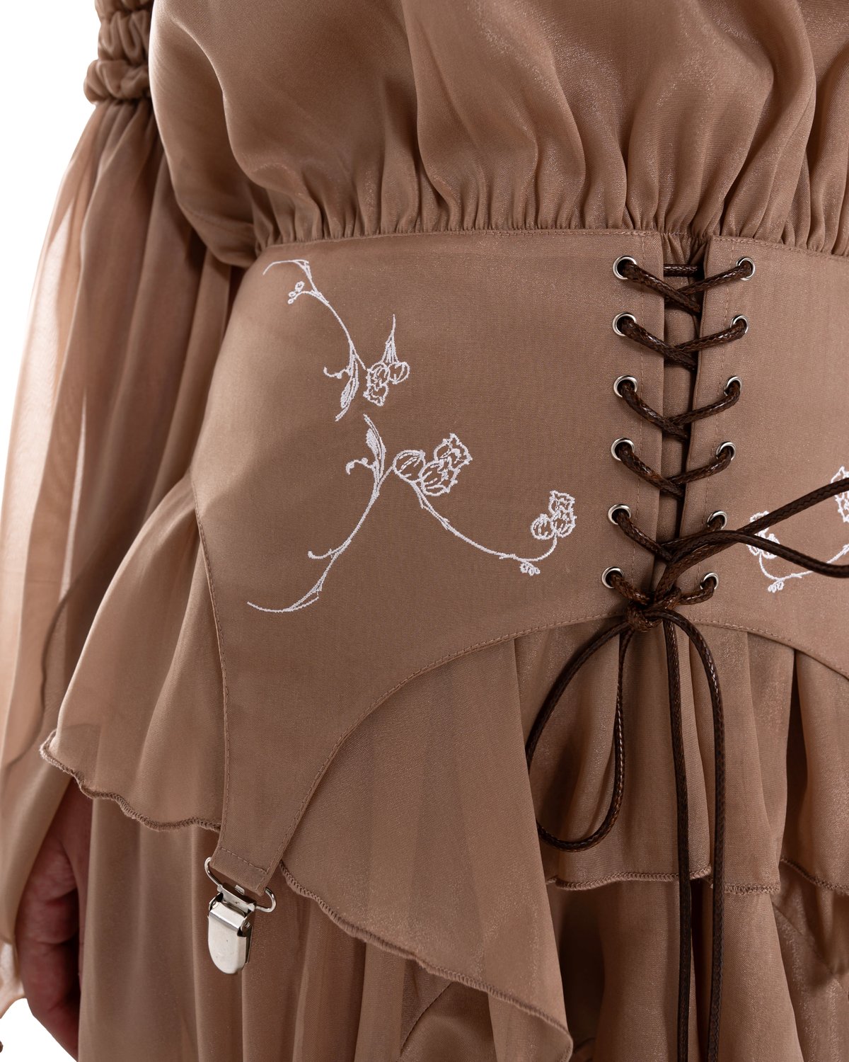 HUELLEYROSE Francie Dress - Brown