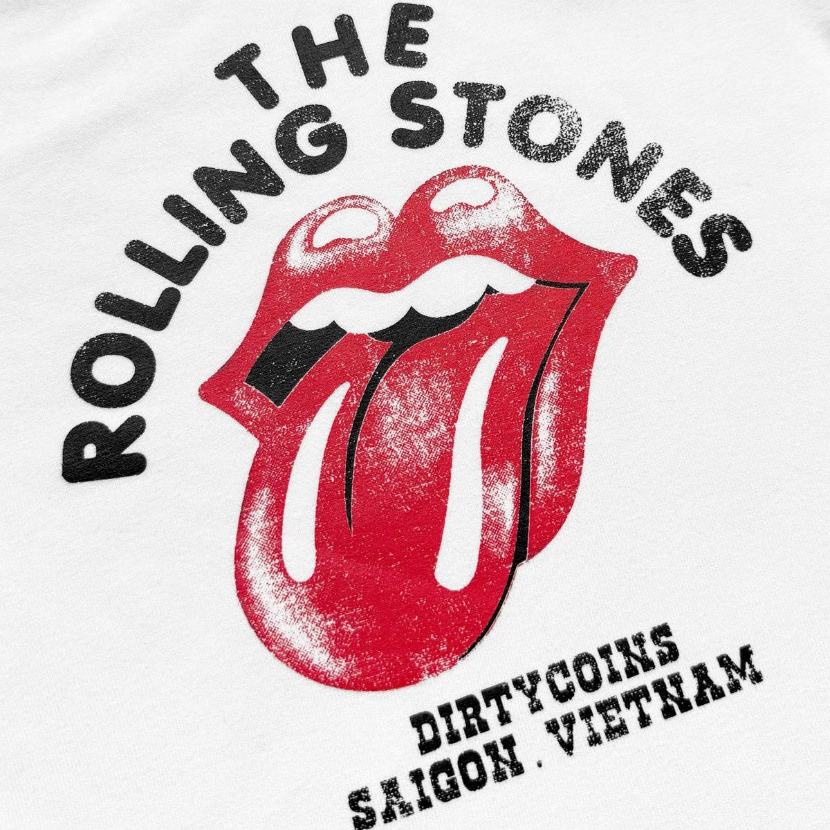 DIRTYCOINS DCxRS Vintage Tongue 修身 Baby Tee 短版 T-shirt