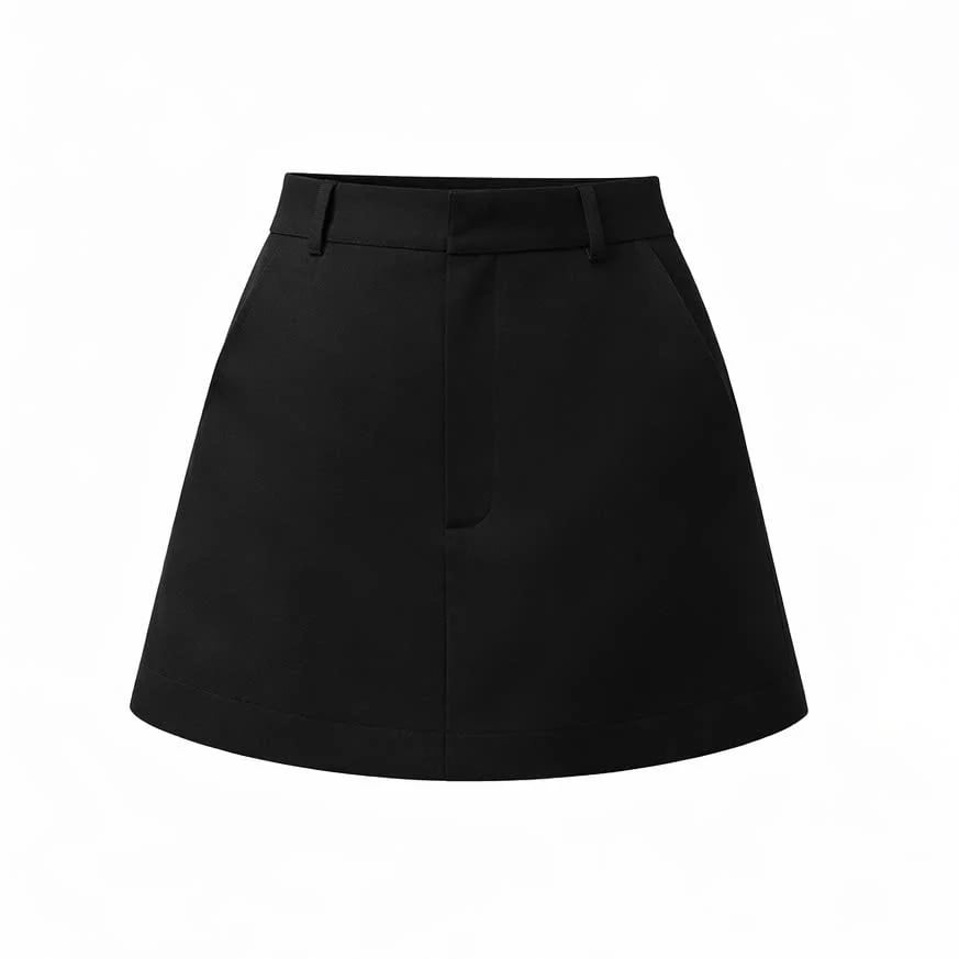 Sugar Crush Elegant High-Waisted A-Line Skorts