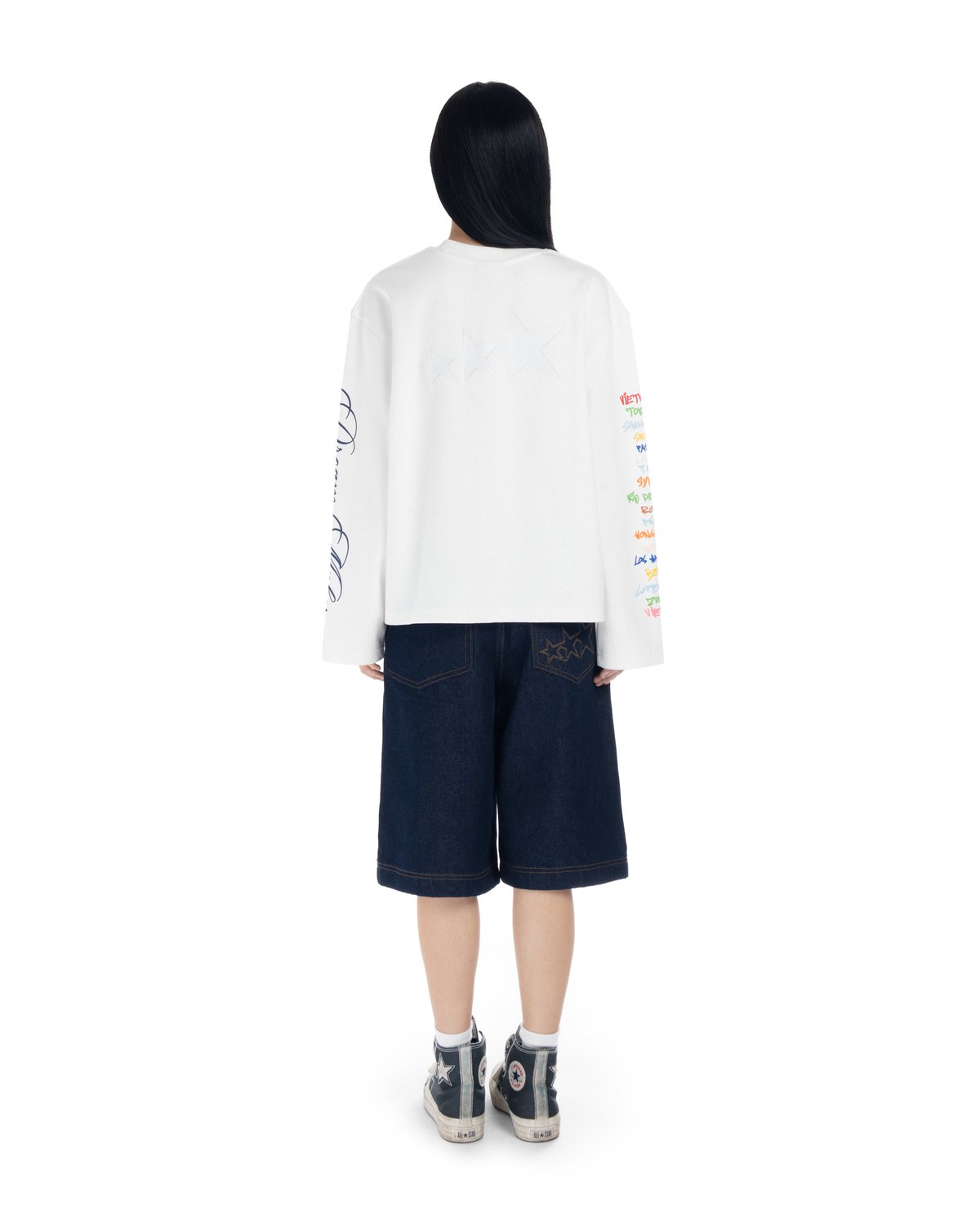 Levents® Travel Cities Long Sleeve Boxy Tee