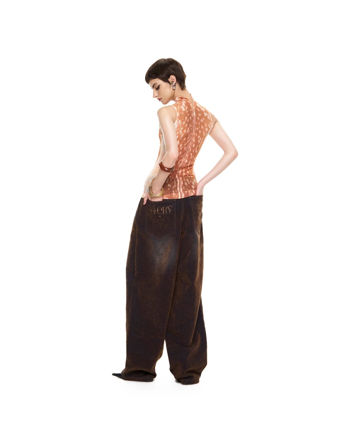 VIERY Tequila Waxed Denim Pants
