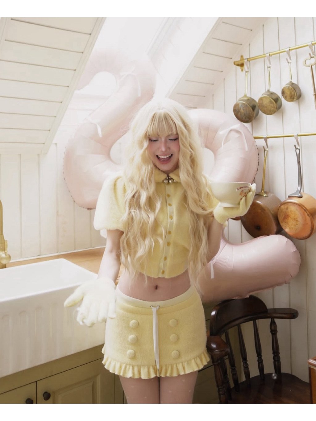 Letitia Yellow Pixie Set