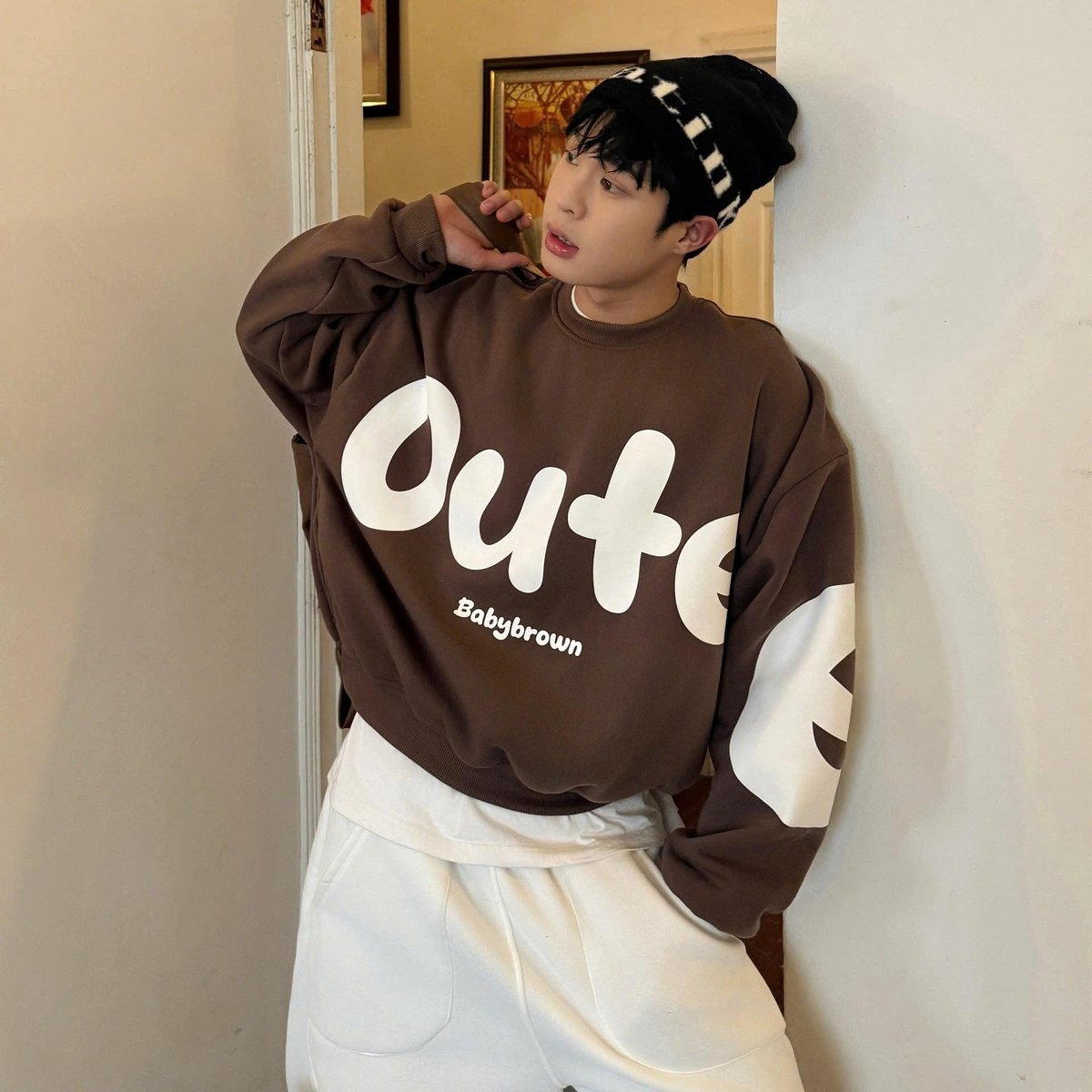 OUTERITY OEOE 系列 寬鬆印花毛衣
