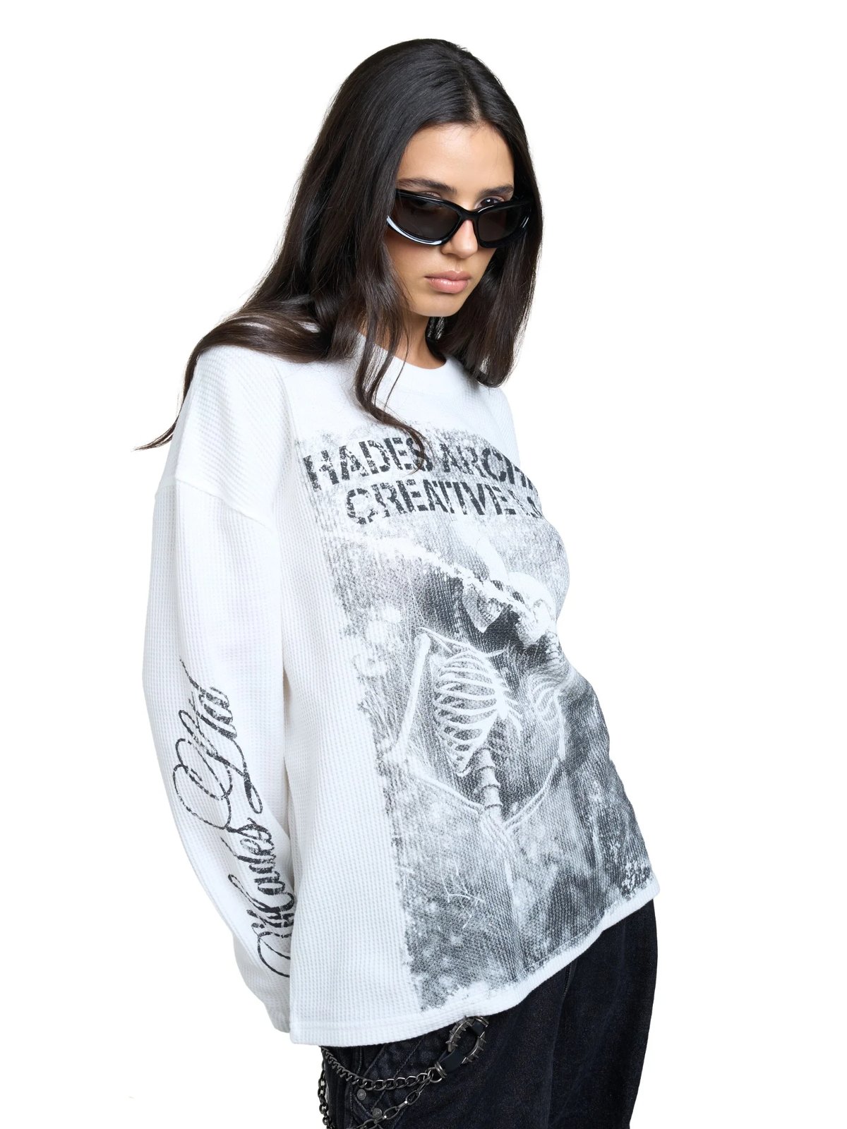 HADES LAST KISS 印花長袖 T-shirt