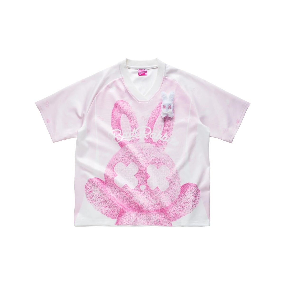 BAD RABBIT Amant Rabbit 粉色 Oversize 寬鬆印花 T-shirt
