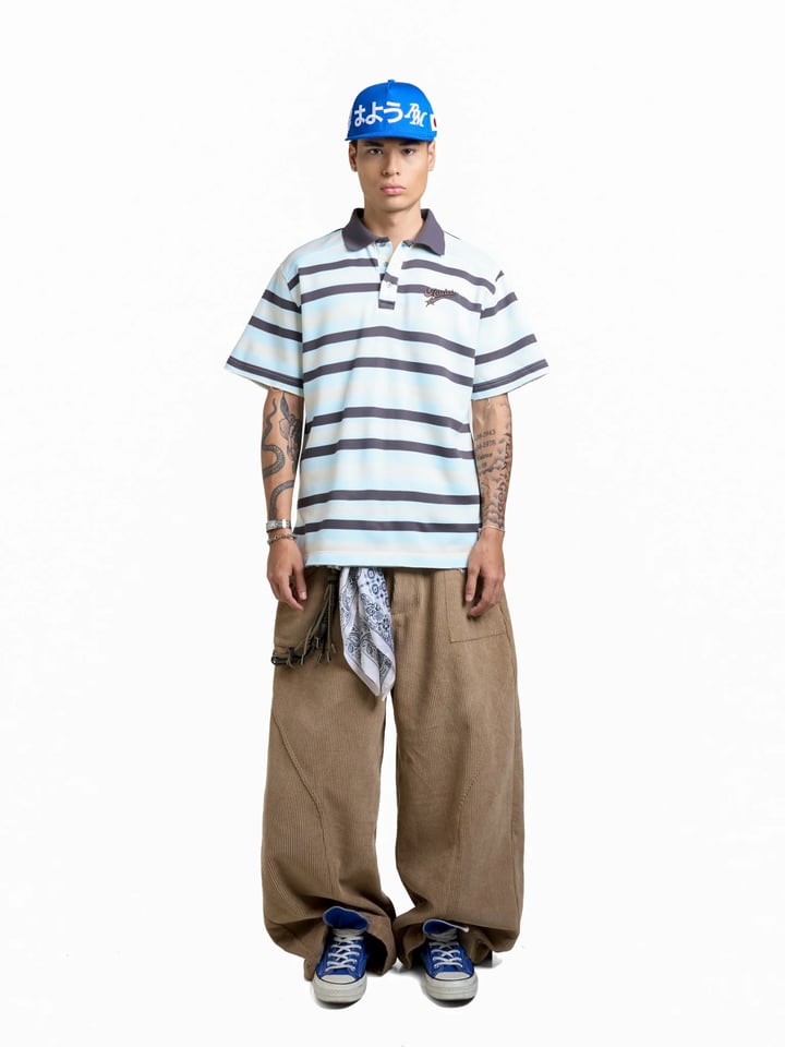 HADES Drift Striped Polo 條紋翻領 Polo 衫