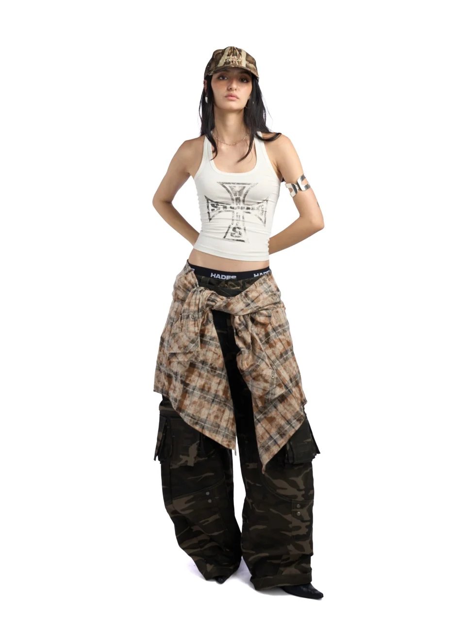 HADES Salvation Graphic Racerback Tank Top