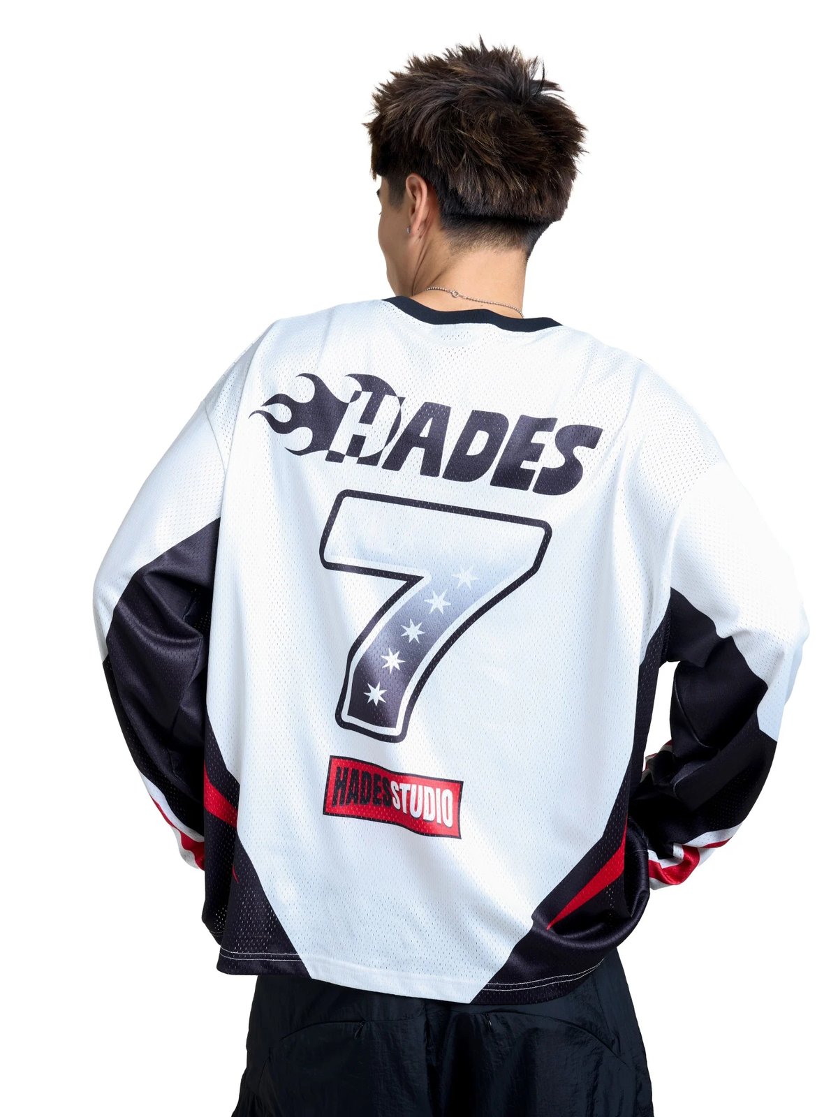 HADES Racing Team 賽車風格印花長袖上衣