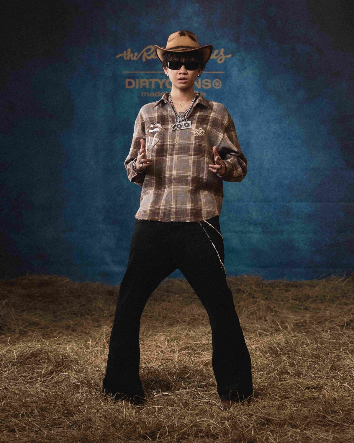 DIRTYCOINS DCxRS Western Rivet 格紋法蘭絨外套