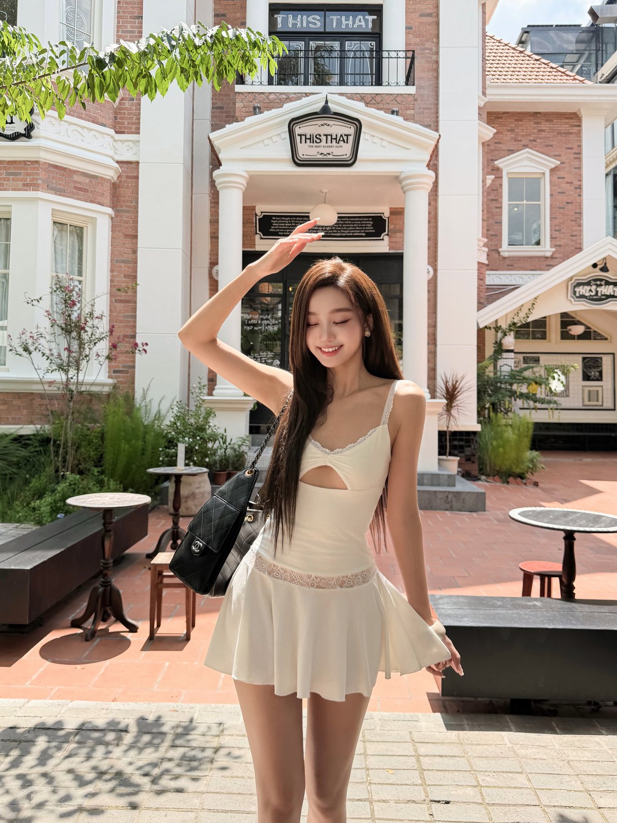 Maikaa Studio Duty Dress White Summer Mini Dress