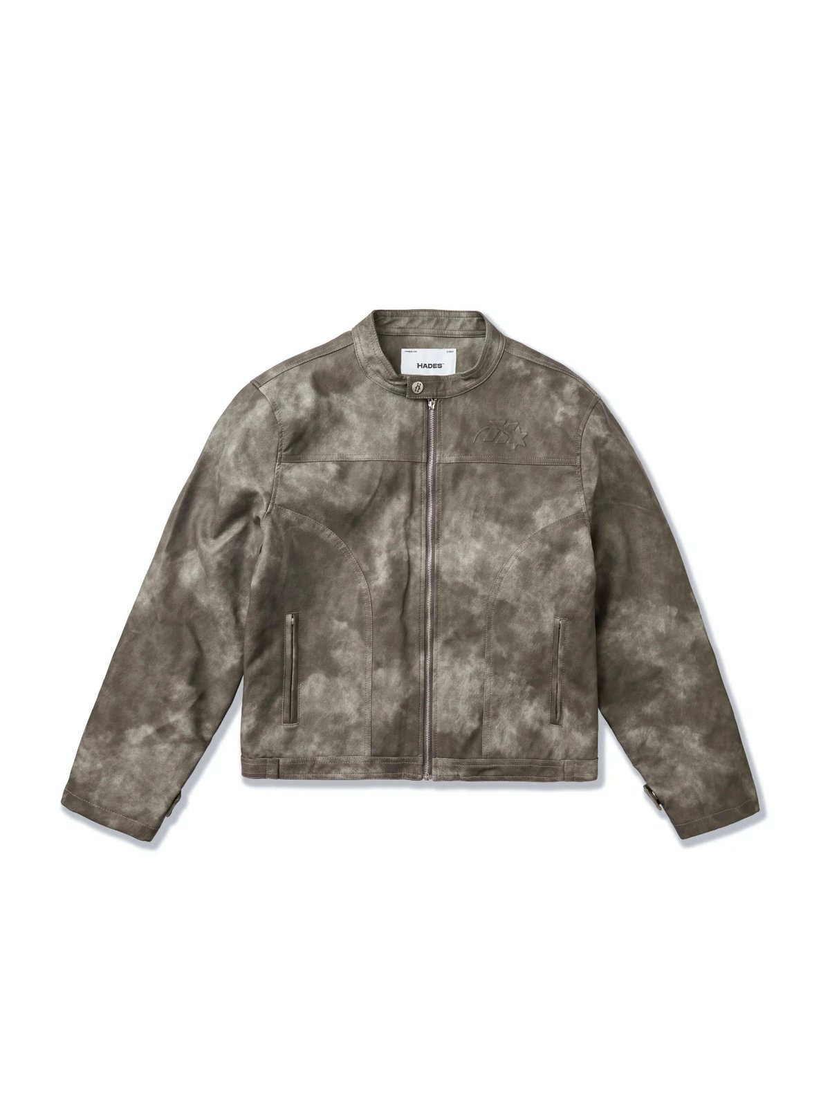 HADES Black Wax Biker Jacket